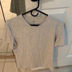 H&M Light Gray Short Sleeve Tee